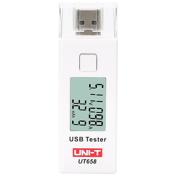 Testador Digital de Portas USB (Voltagem e Corrente) c/ LCD - UNI-T 1