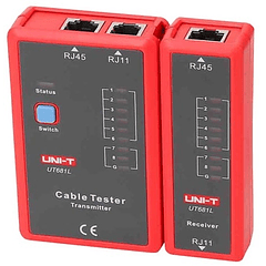 Testador de Rede RJ11 e RJ45 - UNI-T