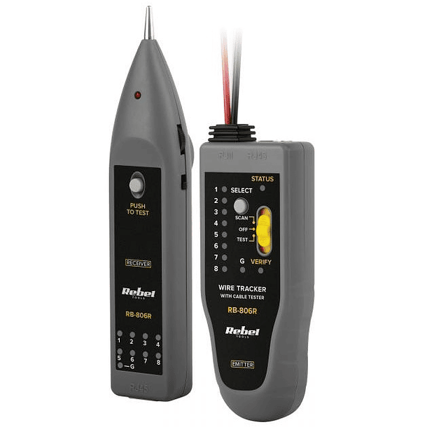 Testador de Redes (Cabos, Continuidades) c/ Gerador de Tons - REBEL RB-806R 1
