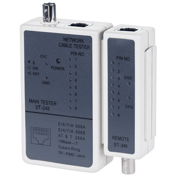 Testador de Rede RJ45/BNC 