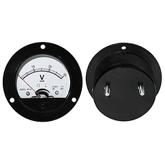 Voltímetro Redondo de Painel 30V DC