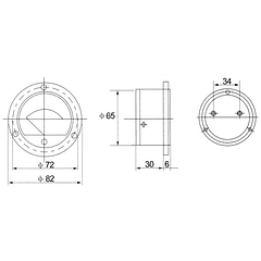 Voltímetro Redondo de Painel 15V DC