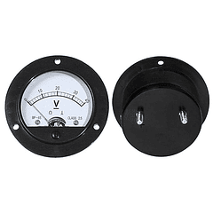 Voltímetro Redondo de Painel 40V DC