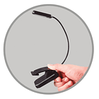 Lanterna LED USB Ajustável t/ Pinça - GSC 4