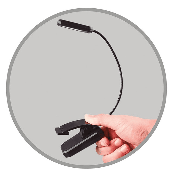 Lanterna LED USB Ajustável t/ Pinça - GSC 4