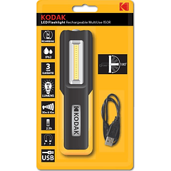Lanterna LED Recarregável USB Frontal e Lateral 150/60Lm MULTIUSE 150R - KODAK