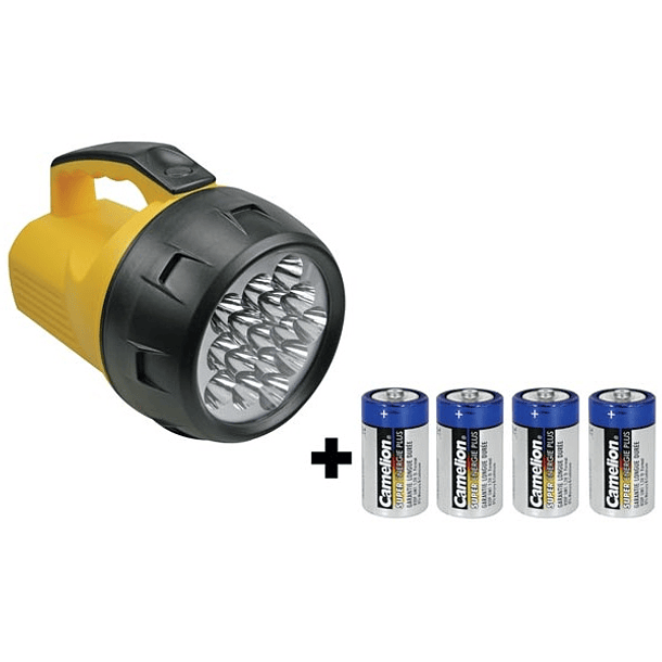 Lanterna c/ 16 Potentes LEDs - PEREL 