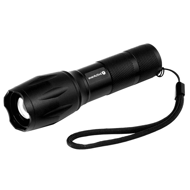 Lanterna LED CREE XM-L2 10W 600Lm c/ Zoom - (3x Pilhas AAA / 1x Pilha 18650) - everActive FL-600 1
