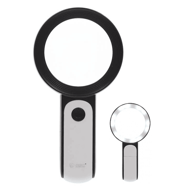 Lupa de Mão 5x c/ Luz (3 Modos) - GSC 1