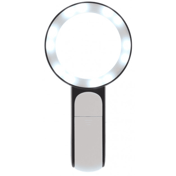 Lupa de Mão 5x c/ Luz (3 Modos) - GSC 2