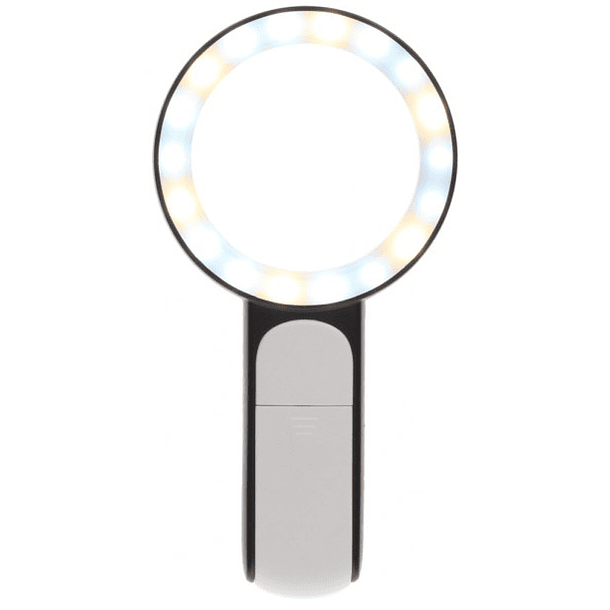 Lupa de Mão 5x c/ Luz (3 Modos) - GSC 3