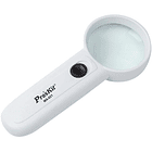 Lupa de Mão 3,5x c/ Iluminação (2 LEDs) - Proskit 1