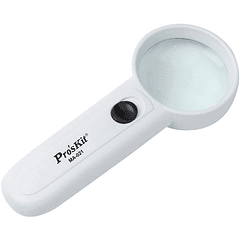 Lupa de Mão 3,5x c/ Iluminação (2 LEDs) - Proskit