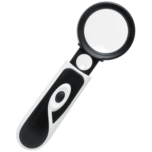 Lupa de Mão 3x - 20x c/ Iluminação LED - Proskit 