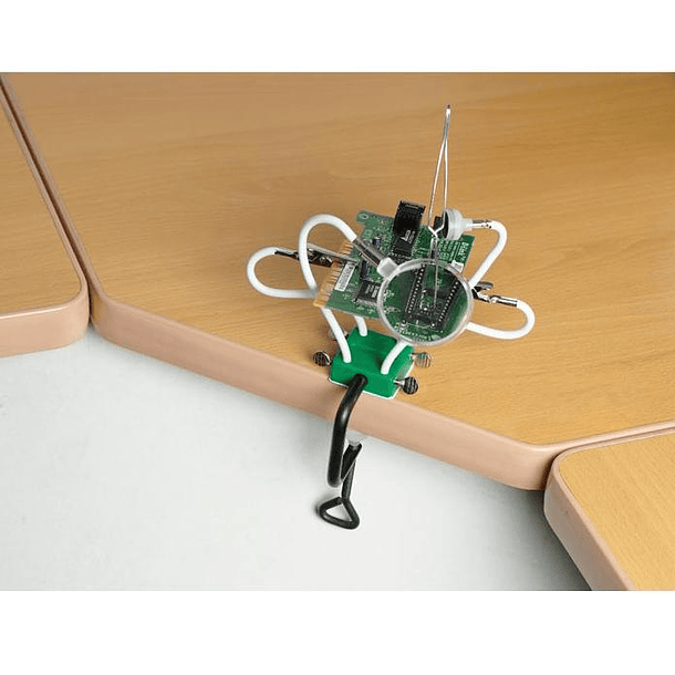 Lupa de Mesa Ø45mm Flexivel c/ Pinças e Íman - Proskit 2