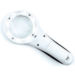 Lupa de Mão c/ Iluminação (8 LEDs + 1 LED UV) - Proskit