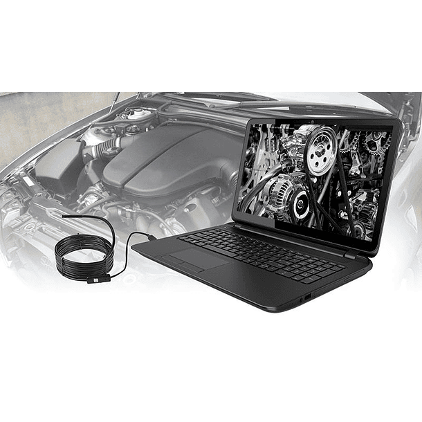 Camara de Inspeção Visual USB (Endoscópio) 5 mts - MEDIA TECH 2