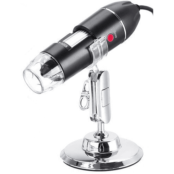 Microscópio Digital USB 1600x c/ Iluminação LED 2