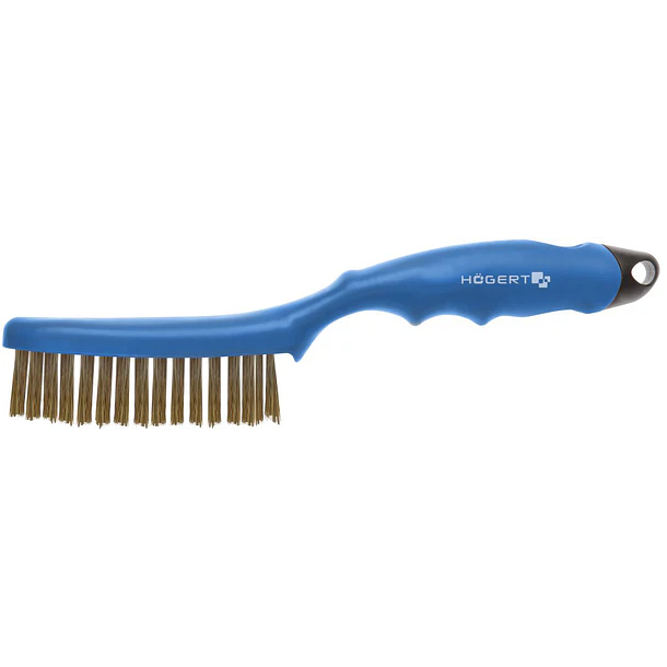 Escova de Arame (Latão) Ergonómica 250mm - HOGERT 1