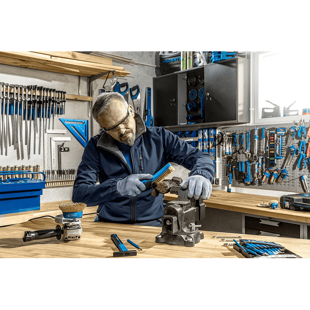 Escova de Arame (Latão) Ergonómica 250mm - HOGERT 2