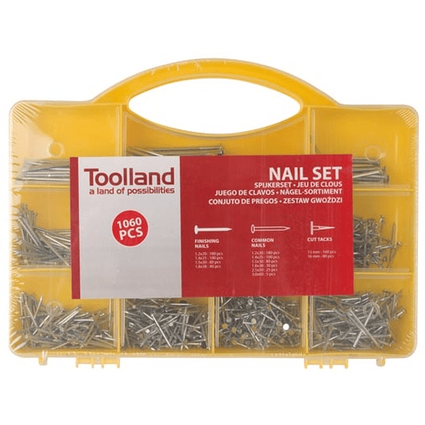 Mala com Pregos (1060pcs) - Toolland 1