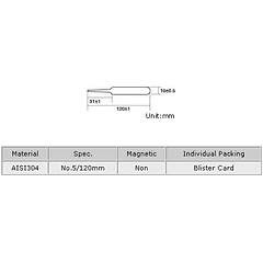Pinça Niquelada Extra Fina 120mm (Blister) - Proskit