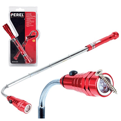 Haste Flexível com Iluminação LED c/ Ponta Magnética (555mm) - PEREL