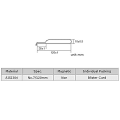 Pinça Pontas Curvas Extra finas 110mm (Blister) - Proskit