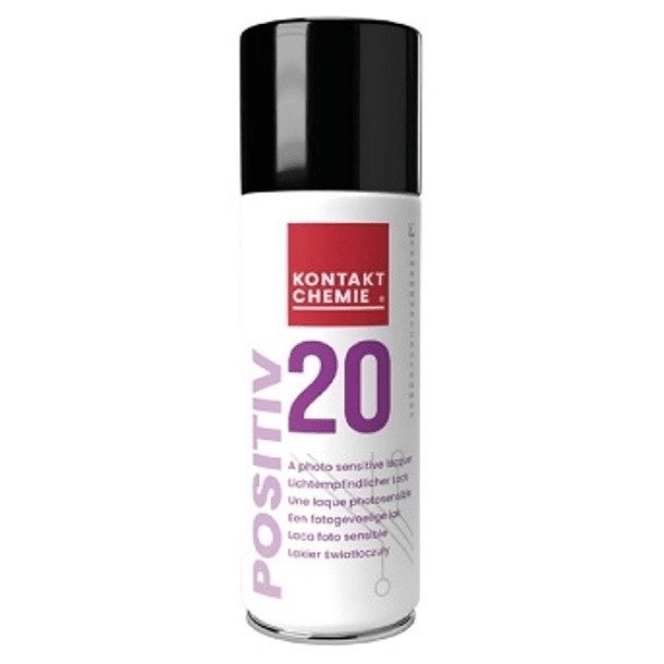 Spray Laca Fotossensível p/ Gravação de Placas C. Impresso (200ml) - KONTAKT POSITIV 20 