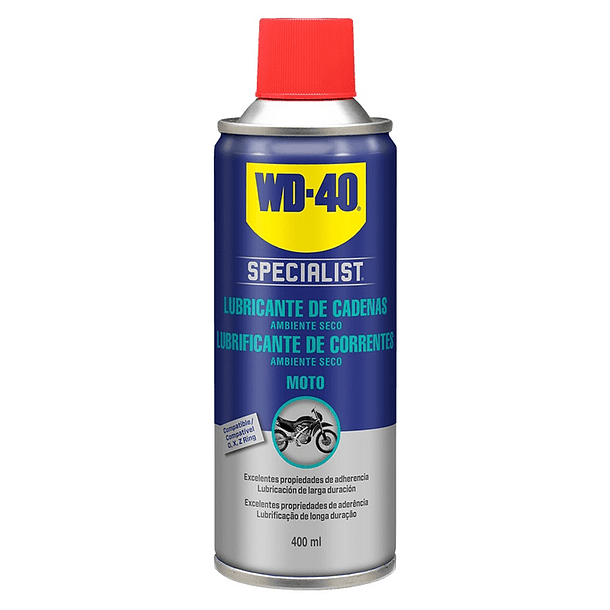 Spray Lubrificante de Correntes p/ Moto 400ml (SPECIALIST MOTORBIKE) - WD-40 
