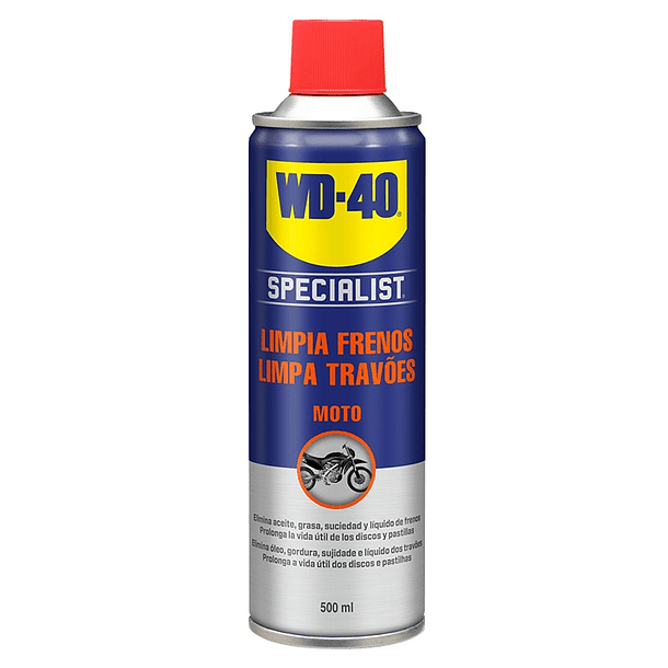 Spray Limpa Travões p/ Moto 500ml (SPECIALIST MOTORBIKE) - WD-40 