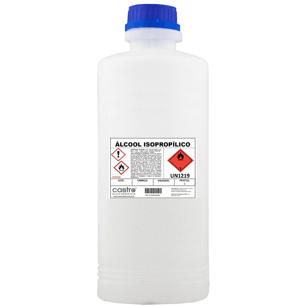 Álcool Isopropílico (Isopropanol) p/ Limpeza - 1 Litro 