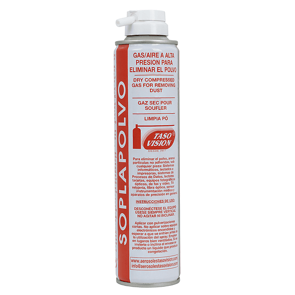 Spray Gás de Alta Pressão (Limpa Poeiras) 300ml - TASOVISION 
