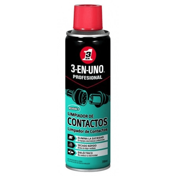 Spray Limpa Contactos (250ml) - 3-EN-UNO 1