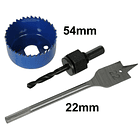 Pack de 2x Brocas + Serra Circular - KINZO 2