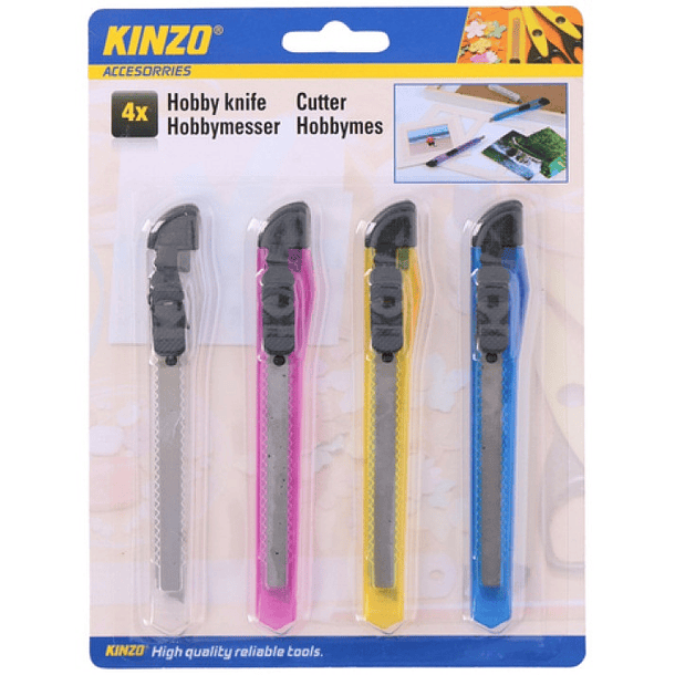 Pack 4x X-Actos Coloridos - KINZO 2