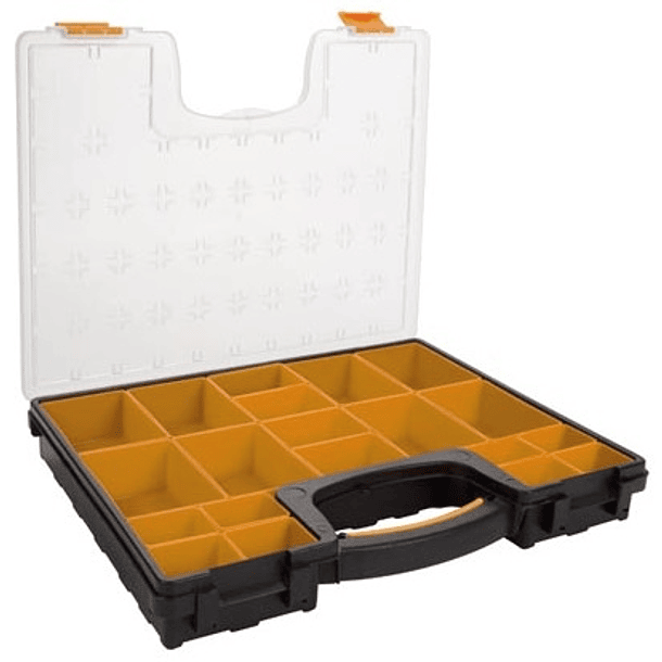 Mala/Caixa de Armazenamento c/ Compartimentos Amovíveis em Plástico - PEREL 1