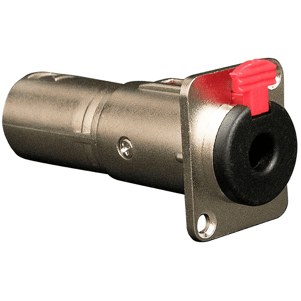 Ficha Adaptadora Canon Macho 3P - Jack 6,3mm Fêmea p/ Painel 