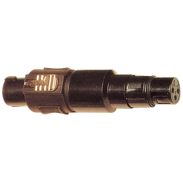 Ficha Adaptadora Canon Fêmea 3P - Speakon Macho (XLN 4 Contactos) 