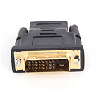 Ficha Adaptadora DVI-D Macho -> HDMI Femea 1