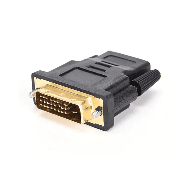Ficha Adaptadora DVI-D Macho -> HDMI Femea 2