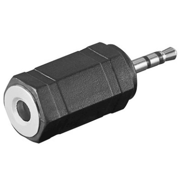 Ficha Adaptadora Jack 3,5mm Macho Stéreo -> Jack 3,5mm F. Mono - VELLEMAN 