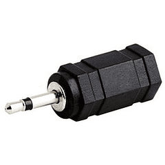 Ficha Adaptadora Jack 2,5mm Macho Mono -> Jack 3,5mm Femea Stereo