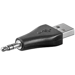 Ficha Adaptadora USB Macho - Jack 3,5mm Stereo Macho