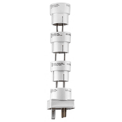 Kit 4 Adaptadores Corrente p/ Viagem