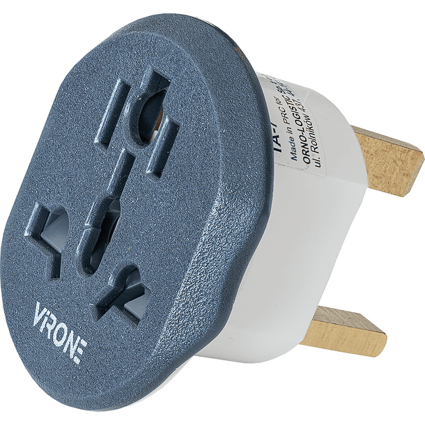 Ficha Adaptadora Universal de Viagem UK p/ Fichas Diversos Países - VIRONE 1