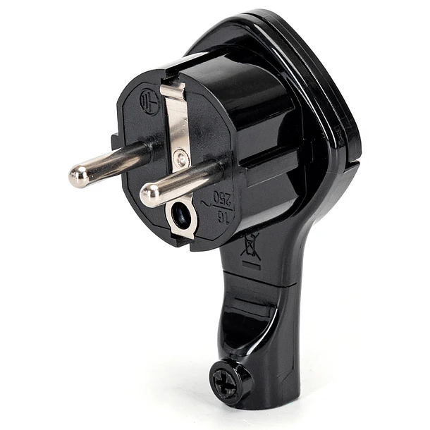 Ficha Macho T/ Shuck Lateral Extra-Fina (Preto) 1