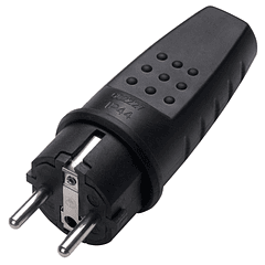 Ficha Macho T/ Schuk Impermeável 16A 250V