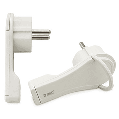 Ficha Macho T/ Shuck Lateral Extra-Fina (Branco) - GSC