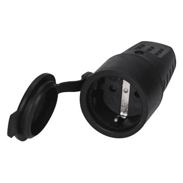 Ficha Alimentação Fêmea Impermeável t/ Schuk com Tampa 16A 250V - GSC 